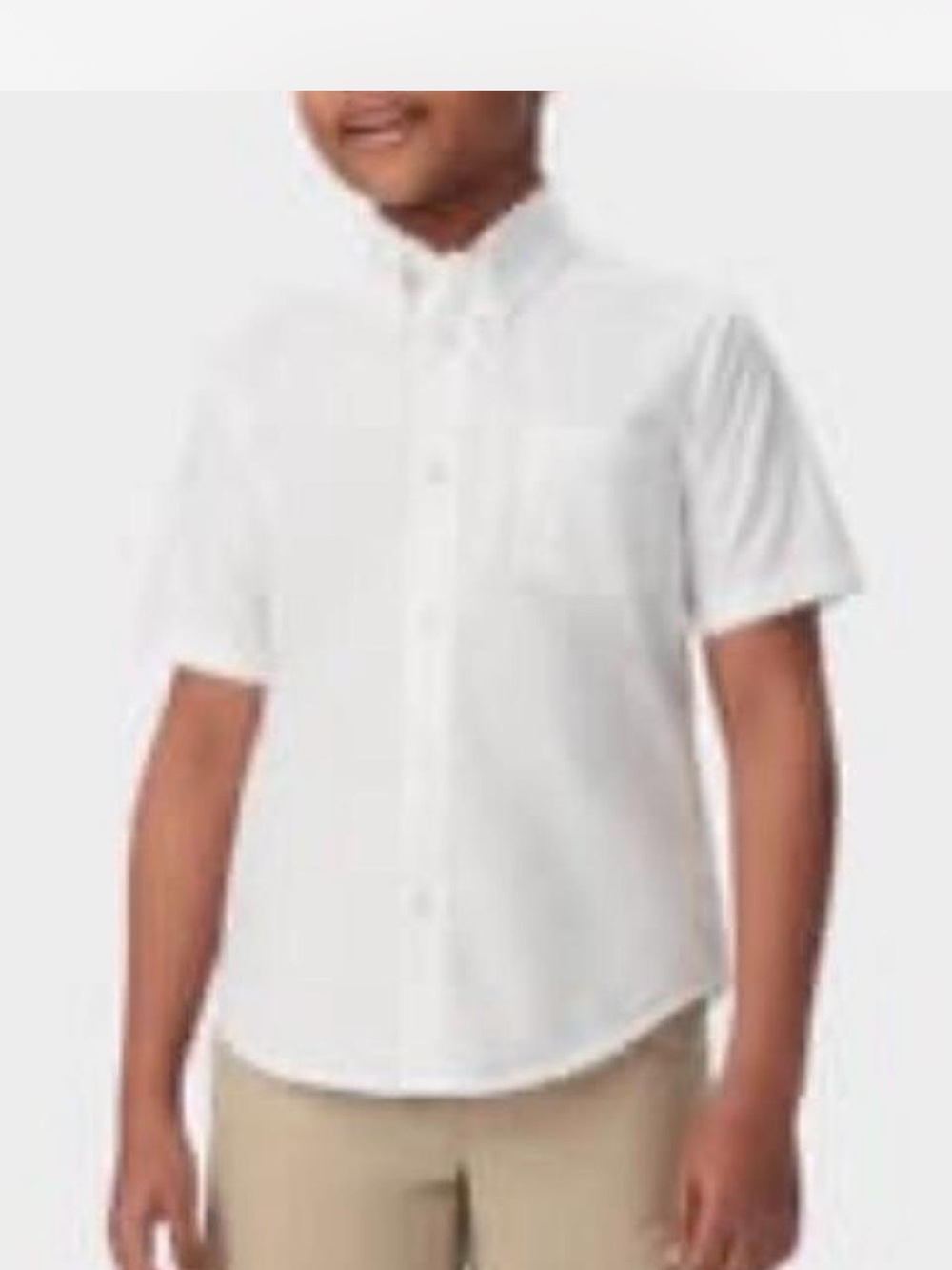 French Toast Boys White Short-Sleeve Button-Down Shirt